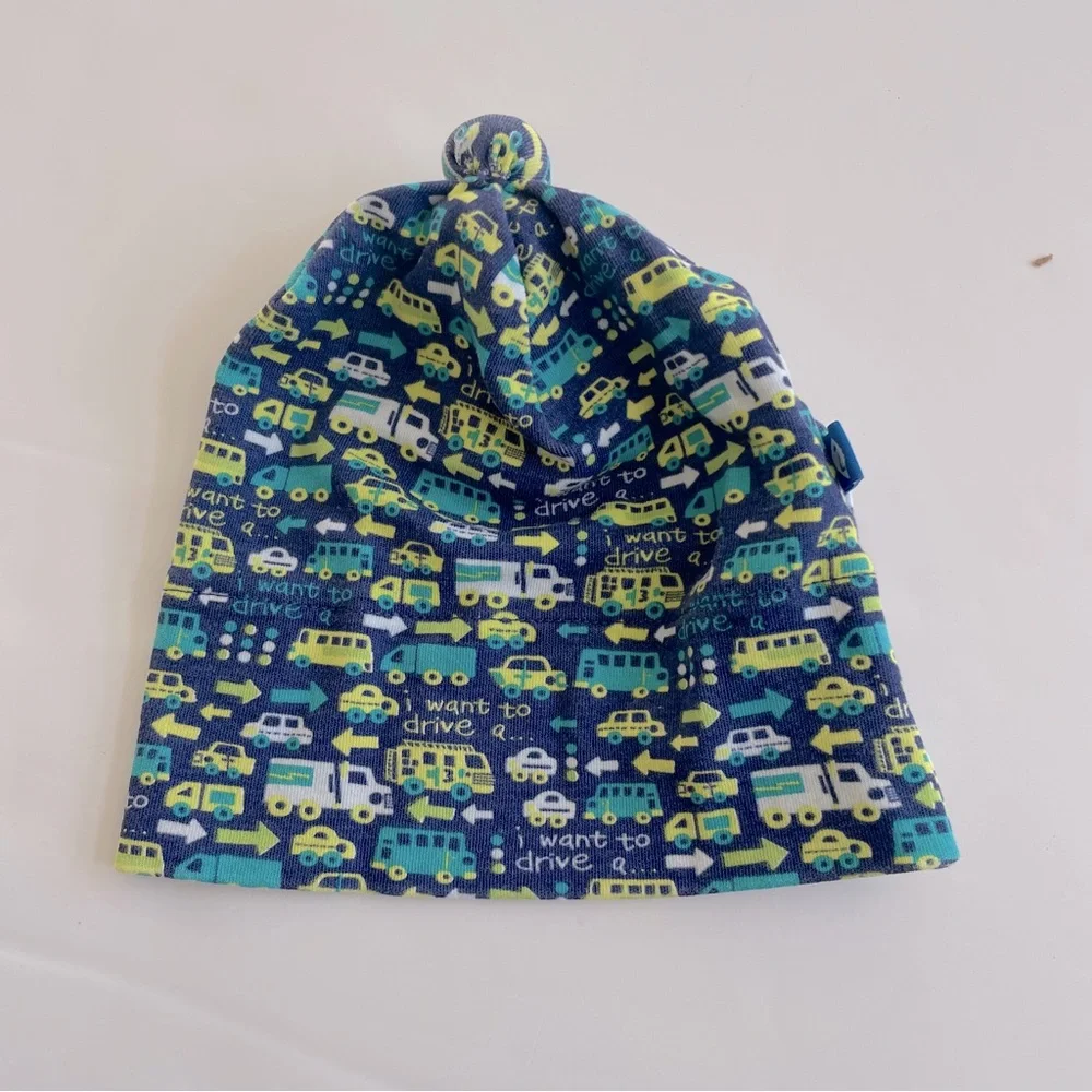 Zutano Blue Traffic Rib Single-Knot Beanie
